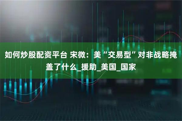 如何炒股配资平台 宋微：美“交易型”对非战略掩盖了什么_援助_美国_国家